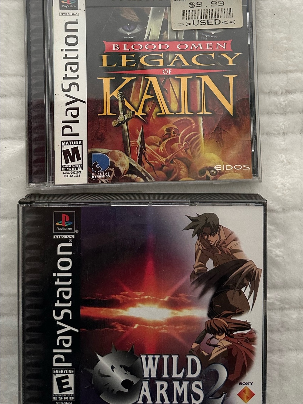 Sony PlayStation Wild Arms 2 (black, red) - Original PS1 Game Disc in Jewel Case